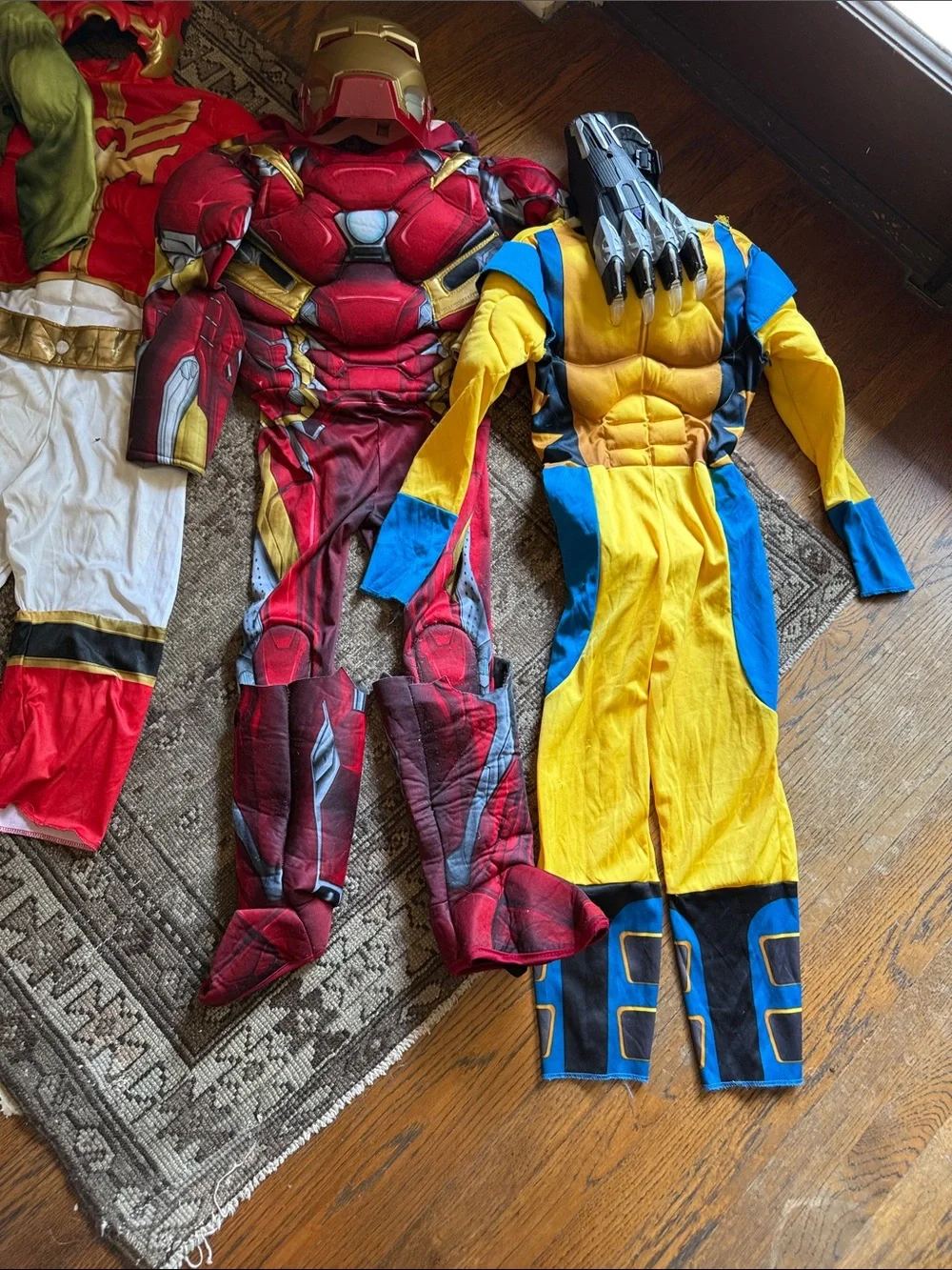 6 Assorted Kids Superhero Costume Set - Multi-Color small 5y